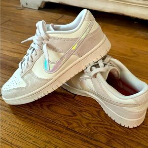 Nike Dunks with Holographic Swoosh